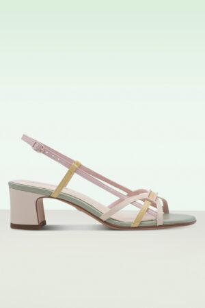 Sorbet Step Vegane Sandalen in Pastelltönen