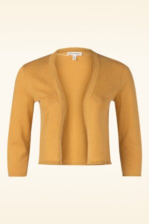 Vanessa Baumwoll-Cardigan in Dunkelsiena