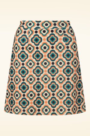 Exklusiv bei Topvintage ~ Bobby Retro-Rock in dunklem Petrol und Orange