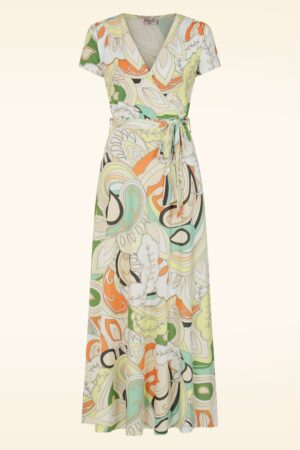 Exklusiv bei Topvintage ~ Euforia Elegance Maxikleid mehrfarbig