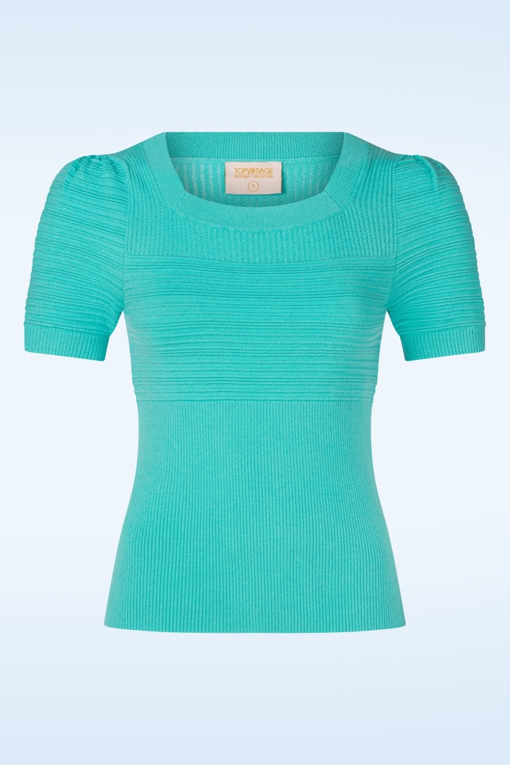 Exklusiv bei Topvintage ~ Janett Oberteil in Aqua