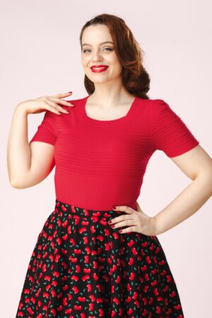 Exklusiv bei Topvintage ~ Janett Oberteil in Rot