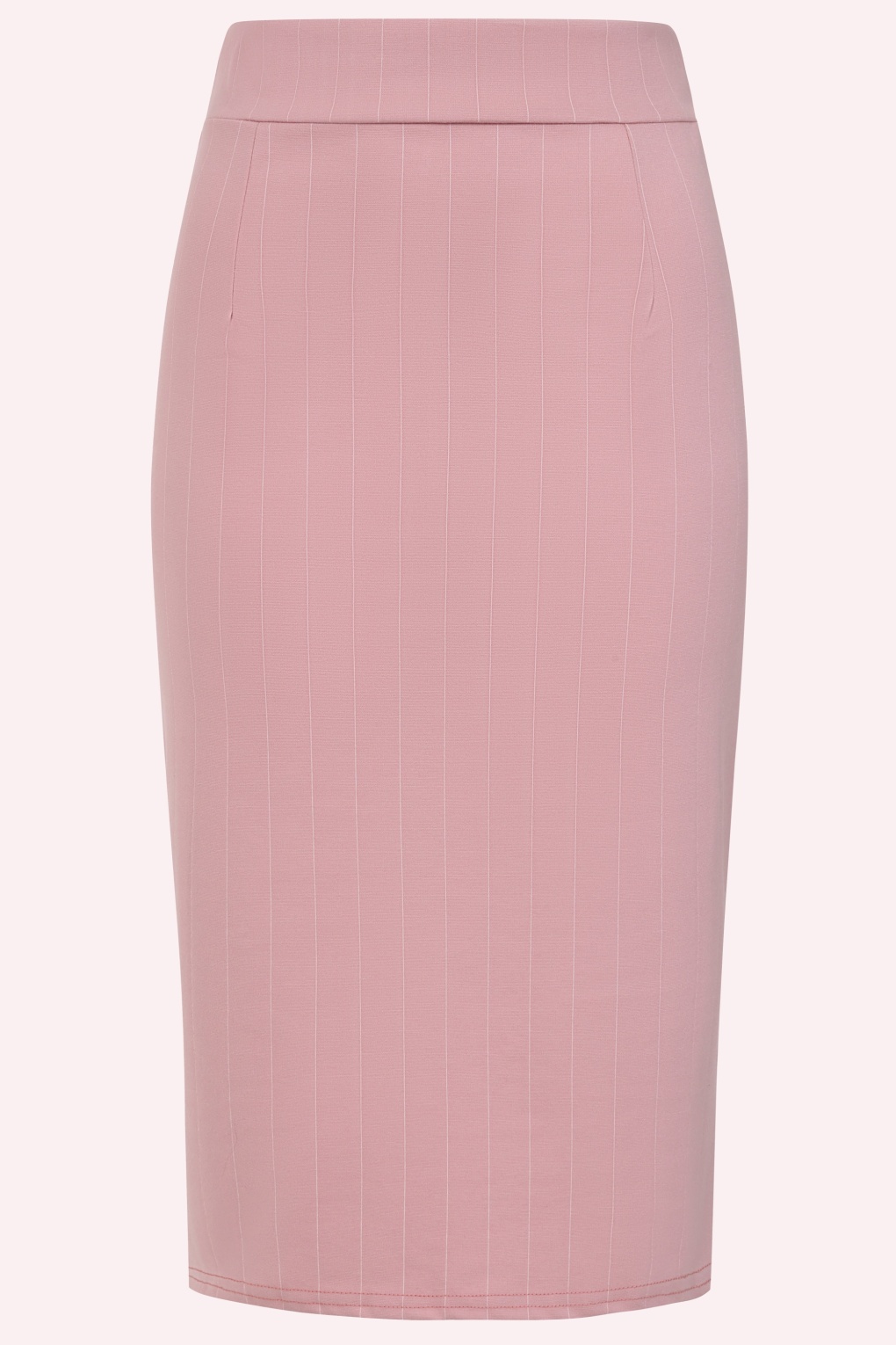 Exklusiv bei Topvintage ~ Loreen Nadelstreifen-Bleistiftrock in Rosa