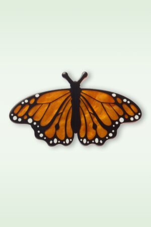 Monarch Butterfly Simplified Mini-Brosche
