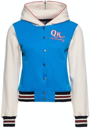 QueenKerosin Collegejacke Wonder Woman (1-St) Kapuze mit Reißverschluss und Vintage Stickerei