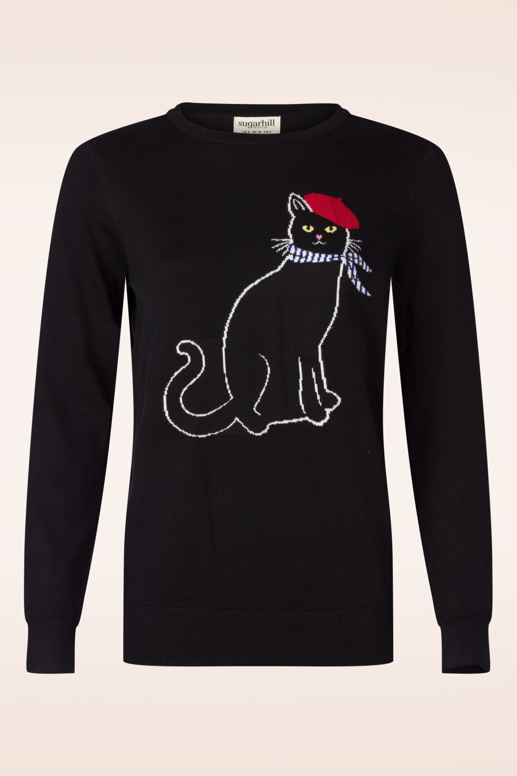 Rita French Kitty Pullover in Schwarz
