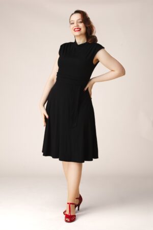 Topvintage exclusiv ~ Mitzy Semi-Swing Dress in Schwarz