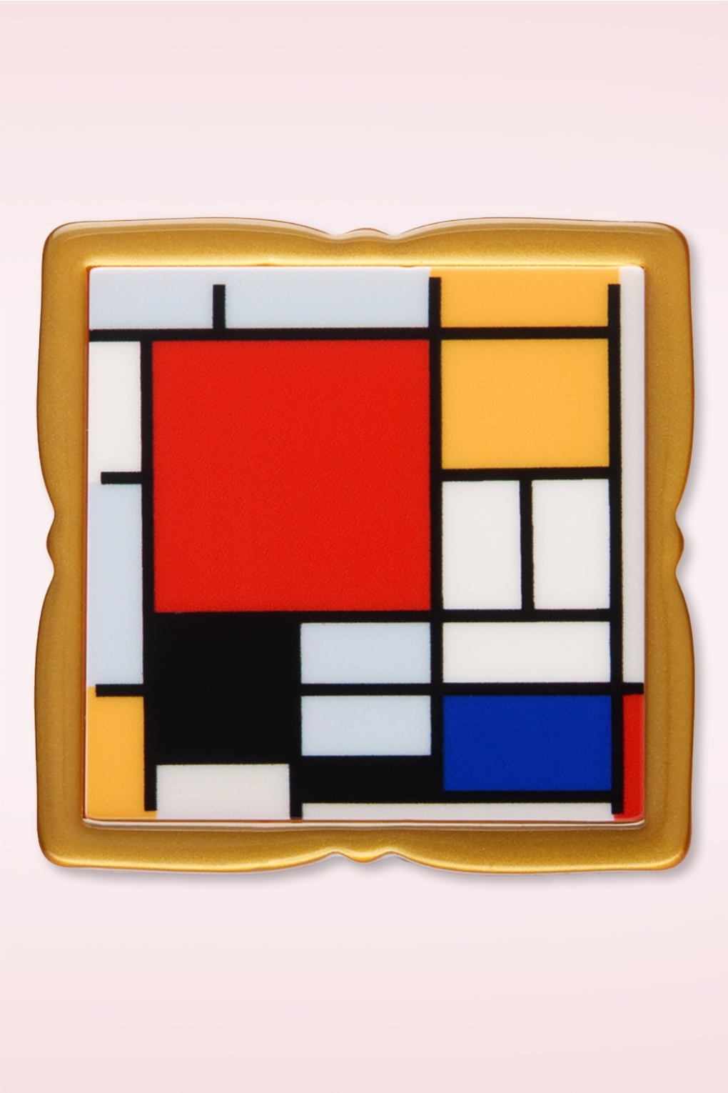 Mondrian Simplified Mini-Brosche