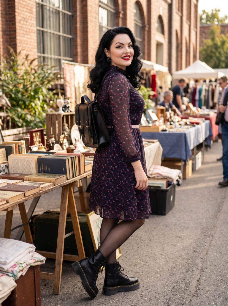 Flea Market Chic: Mona’s Edgy 70s-Meets-90s Grunge Romance