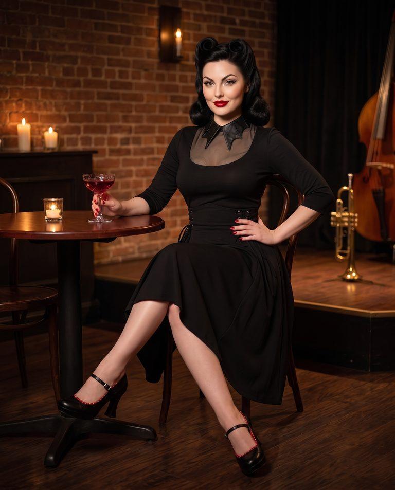 Noir Elegance After Dark: Styling the Ultimate 1950s Jazz Club Ensemble